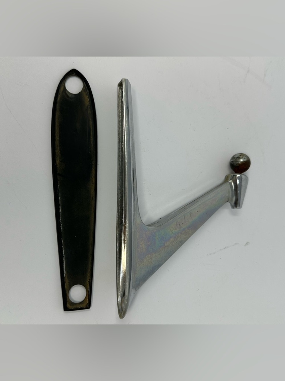 66-77 Ford Bronco Chrome Side View Mirror Mount (no mirror) with Seal A1